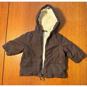 Janie & Jack 6-12 month Winter Coat - brown